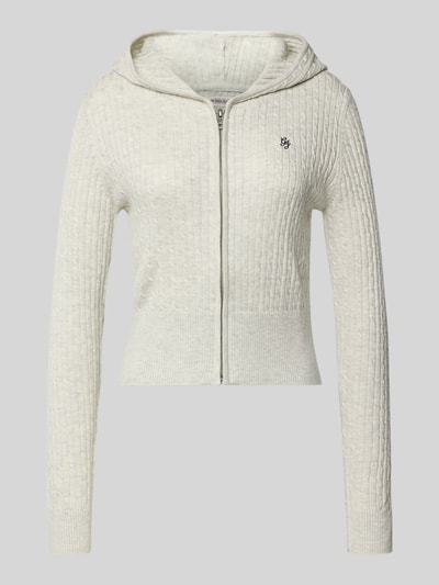 Guess Jeans Gebreid jack met wol en zijde Lichtgrijs - 2