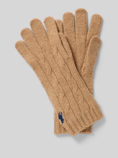 Polo Ralph Lauren Wollhandschuhe mit Kaschmir-Anteil Camel 1
