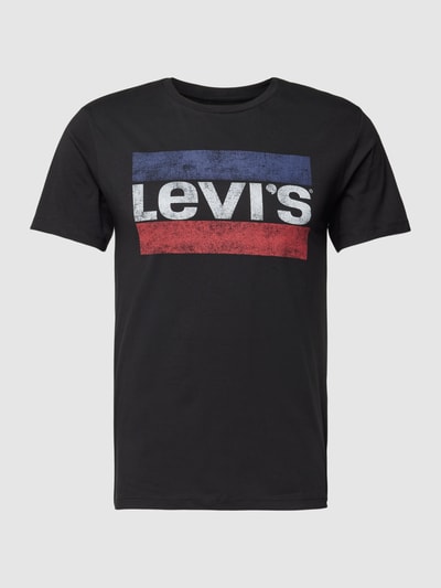 Levi's® T-shirt met labelprint Zwart - 2