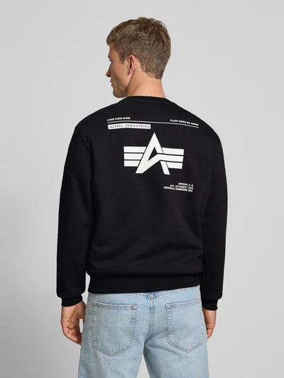 Alpha Industries Sweatshirt mit Label-Detail Black 4