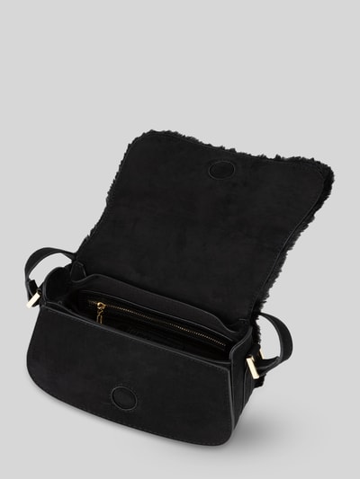 Valentino Bags Schoudertas van polyester met imitatiebontlook model 'ICELAND' Zwart - 2