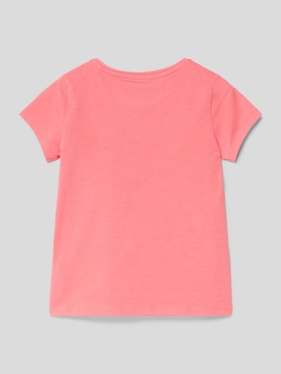 Guess T-shirt met contrasterende labelprint Roze - 3