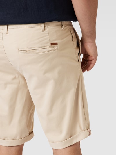 Jack & Jones Plus Korte PLUS SIZE chino met vaste omslag aan de pijpen, model 'BOWIE' Beige - 3