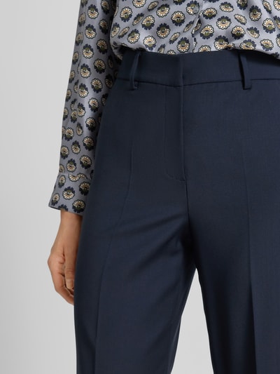 Weekend Max Mara Loose Fit Weite Hose aus reiner Schurwolle Modell 'VISIVO' Marine 3