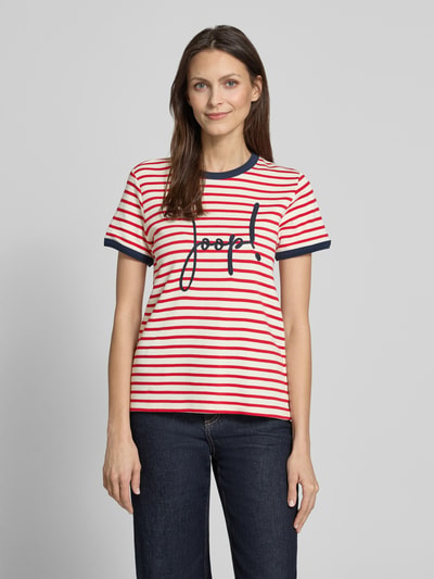 JOOP! T-Shirt mit Label-Stitching Modell 'Trinity' Rot 4