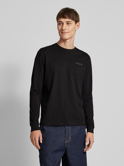 Tommy Jeans Slim Fit Longsleeve mit Label-Print Black 4