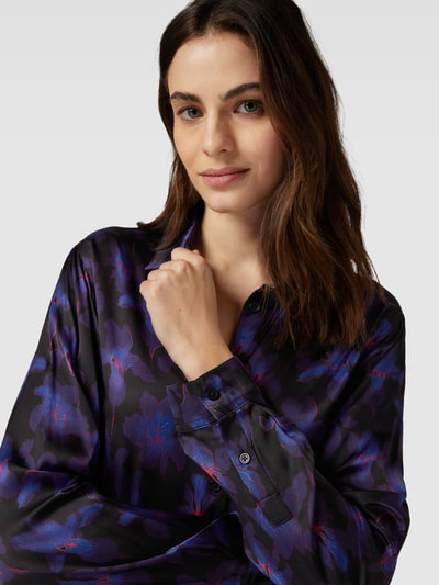 THE KOOPLES Overhemdblouse met bloemenmotief Blauw - 3