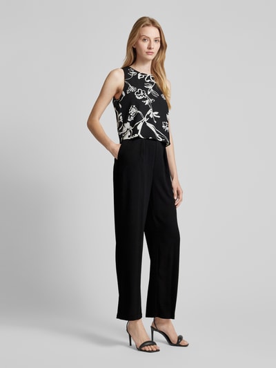 s.Oliver BLACK LABEL Jumpsuit met ronde hals Zwart - 1