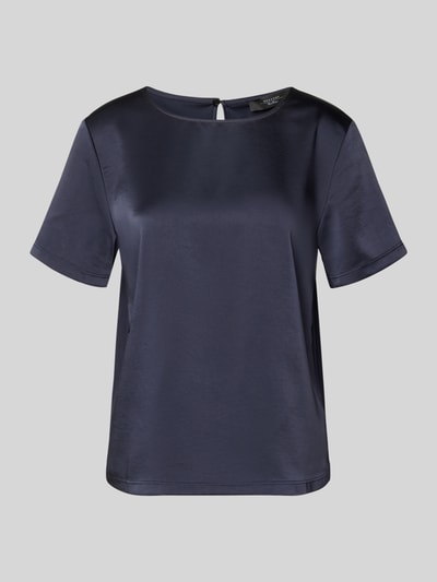 Produktfoto, Regular Fit T-shirt met lyocell, model 'ZONA' van Weekend Max Mara, look: effen, ronde hals, korte mouw, licht afgeronde rompzoom, druppelvormige hals aan de rug.