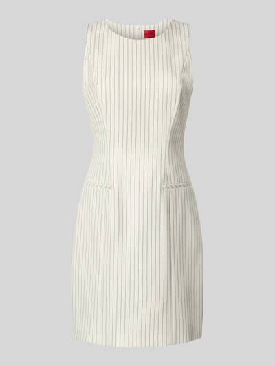 HUGO Mini-jurk met strookzakken, model 'Kambali' Offwhite - 2