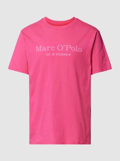 Marc O'Polo T-shirt z nadrukiem z logo Mocnoróżowy 2