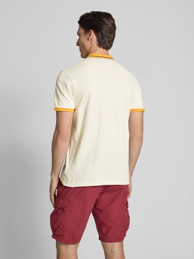 Napapijri Regular Fit Poloshirt mit Label-Stitching Modell 'E-MURLO' Weiss 5
