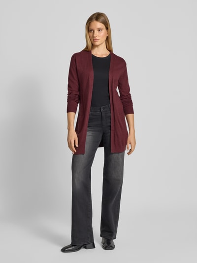 B.Young Cardigan met ribboorden, model 'NONINA' Bordeaux - 1