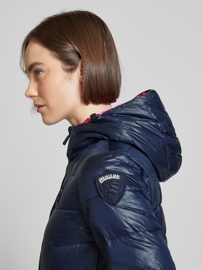 Blauer Usa Steppjacke mit Zweiwege-Reißverschluss Marine 3