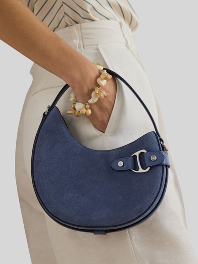 Lauren Ralph Lauren Umhängetasche aus echtem Leder Blau 6