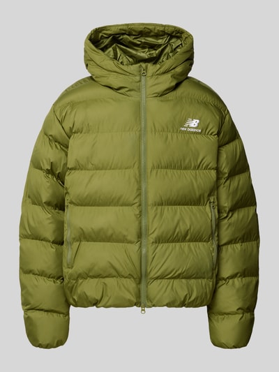 New Balance Steppjacke mit Label-Stitching Modell 'BOSTON' Gruen 1