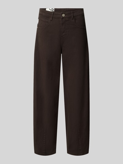 OPUS Barrel Jeans aus Baumwoll-Mix Modell 'Lissie bolde' Dunkelbraun 1
