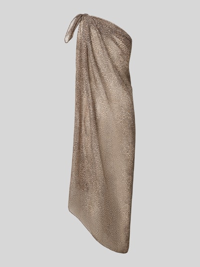 PIECES Pareo mit Allover-Muster Modell 'BANINNA' Dunkelbraun 3