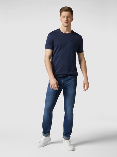 BOSS Stone-washed slim fit jeans  Jeansblauw - 1