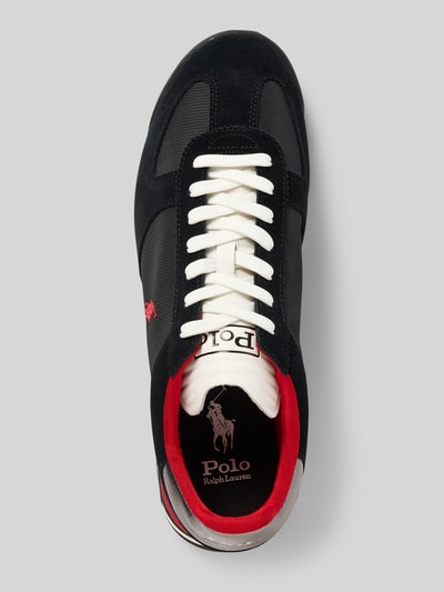 Polo Ralph Lauren Sneakers met labelstitching, model 'VARICK' Zwart - 3