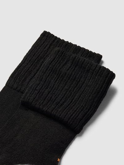 camano Socken mit Label-Print im 2er-Pack Black 2