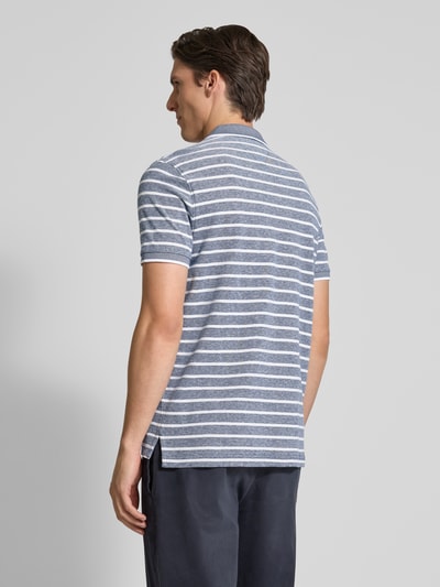 Tommy Hilfiger Regular Fit Poloshirt aus Baumwoll-Leinen-Mix Marine 5