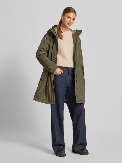 Blauer Usa Regular Fit Parka mit Teddyfellbesatz Modell 'Payne' Oliv 1