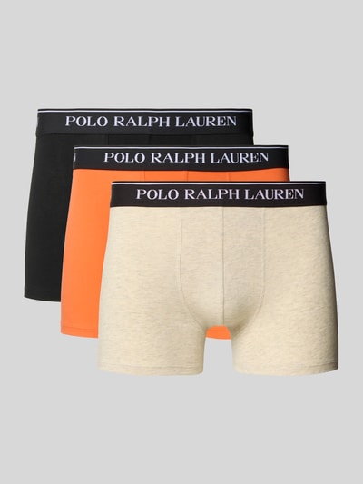 Polo Ralph Lauren Underwear Trunks mit elastischem Logo-Bund im 3er-Pack Rot 1