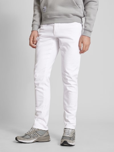 Only & Sons Slim Fit Jeans in unifarbenem Design Weiss 4