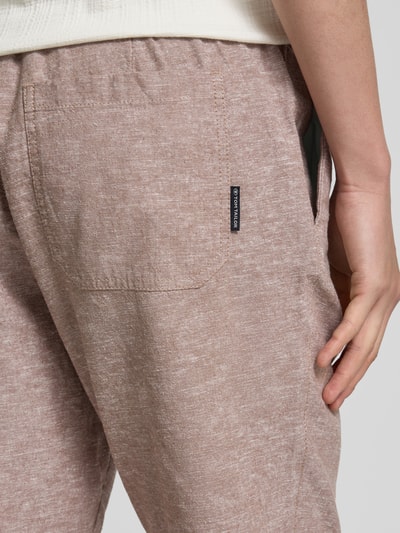 Tom Tailor Regular Fit Leinenhose mit elastischem Bund Sand 3