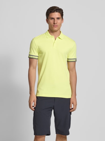 BOSS Green Slim Fit Poloshirt aus reiner Baumwolle Modell 'POLO ZONE' Hellgruen 4