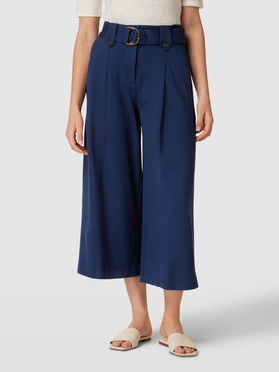 Lauren Ralph Lauren Korte stoffen broek met achterzakken, model 'EHUDA' Marineblauw - 4