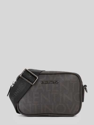 Valentino Bags Umhängetasche mit Label-Prägung Modell 'KING' Dunkelbraun 1