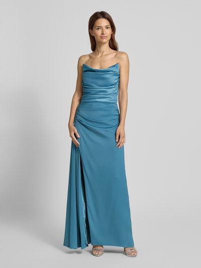 V.M. Sukienka wieczorowa z lejącym dekoltem Jasnoniebieski 4