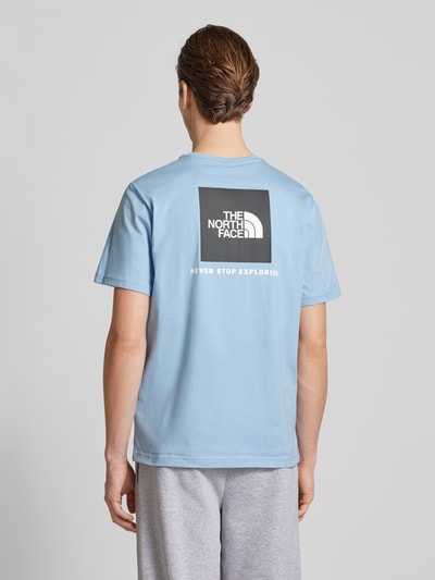 The North Face T-Shirt mit Label-Print Modell 'REDBOX' Blau 5