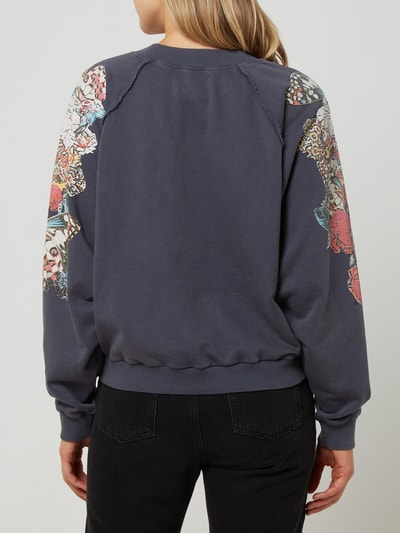 Lollys Laundry Sweatshirt mit floralem Muster Modell 'Tate' Marine 5