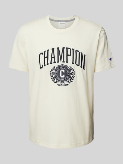 CHAMPION T-shirt met labelprint Offwhite - 1