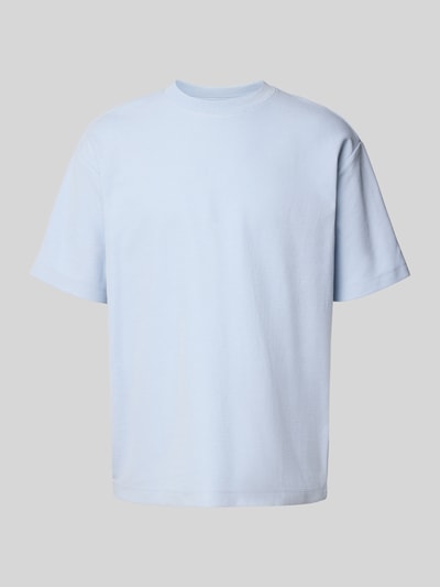 MCNEAL T-shirt met geribde ronde hals Lichtblauw - 2