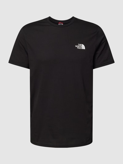 The North Face T-Shirt mit Label-Stitching Black 2