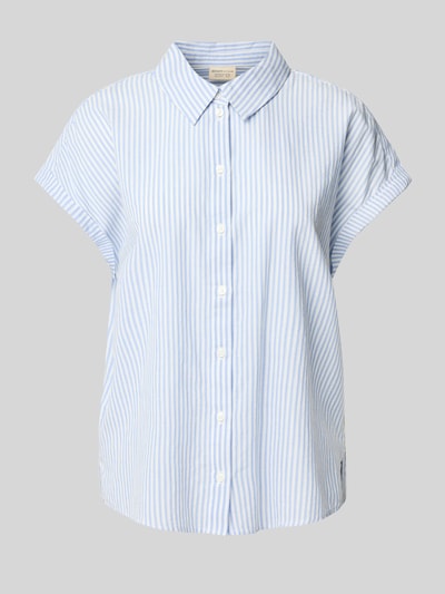 Tom Tailor Denim Loose Fit Bluse mit Streifenmuster Blau 2