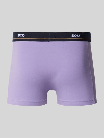 BOSS Trunks mit elastischem Label-Bund 5er-Pack Flieder 3