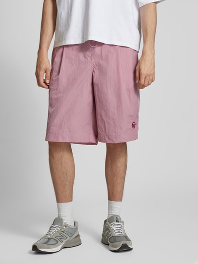 SERGIO TACCHINI Regular fit korte broek met bandplooien, model 'ISPICA' Roze - 4