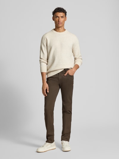 bugatti Modern Fit Hose im 5-Pocket-Design Mittelbraun 1