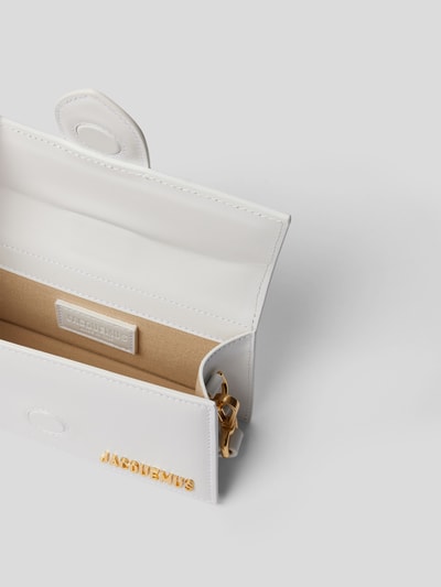 Jacquemus Micro Bag mit Label-Applikation Weiß 6
