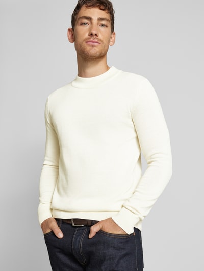 SELECTED HOMME Strickpullover mit Turtleneck Modell 'ROBERT' Offwhite 3