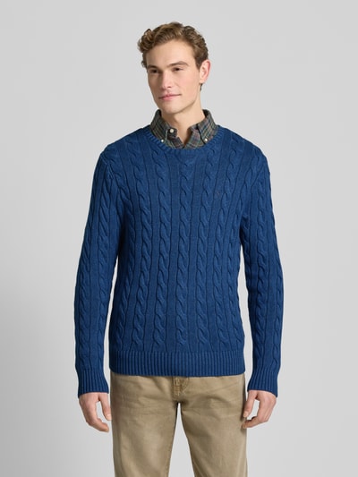 Polo Ralph Lauren Gebreide pullover met labelstitching Marineblauw - 4