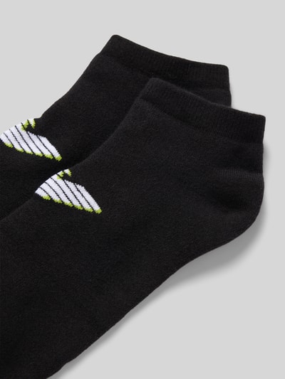 Emporio Armani Socken mit Label-Print im 2er-Pack Black 2