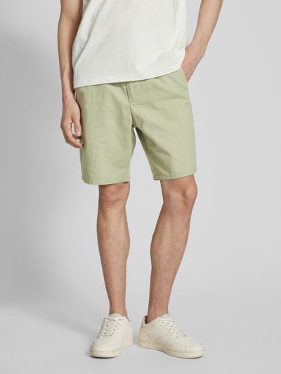 Only & Sons Shorts mit elastischem Bund Modell 'LINUS' Hellgruen 4