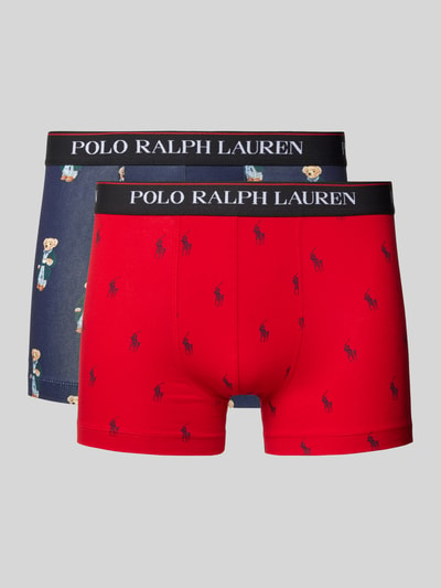 Polo Ralph Lauren Underwear Trunks mit Label-Bund im 2er-Pack Rot 1