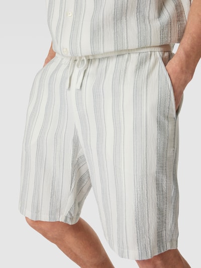 JAKE*S STUDIO MEN Sweatshorts met structuurmotief Petrol - 3